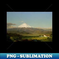 cotopaxi by frederic edwin church - artistic sublimation digital file - revolutionize your designs