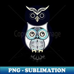 cute owl - retro png sublimation digital download - perfect for personalization