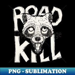 roadkill raccoon knockout version - elegant sublimation png download - perfect for creative projects