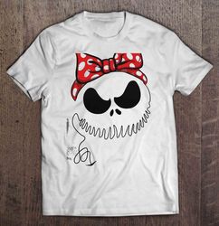 bandana jack skellington face tshirt