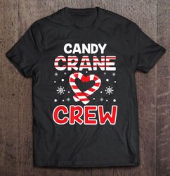 candy crane crew candy cane christmas tshirt