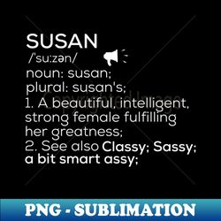 Susan Name Definition Susan Female Name - Exclusive Sublimation Digital File - Enhance Your Apparel with Stunning Detail