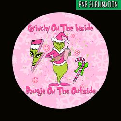 grinchy on the inside pink png