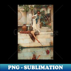 the rescue by john william waterhouse - sublimation-ready png file - defying the norms