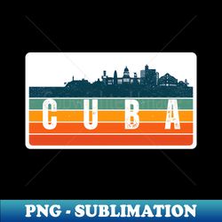 retro cuba - decorative sublimation png file - add a festive touch to every day