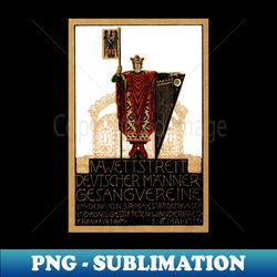 1913 german choral music society - instant sublimation digital download - unleash your creativity