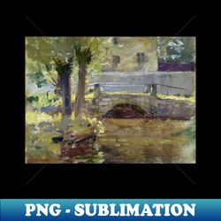 the bridge at giverny by theodore robinson - vintage sublimation png download - unleash your creativity