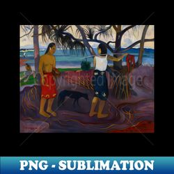 under the pandanus ii by paul gauguin - sublimation-ready png file - perfect for creative projects