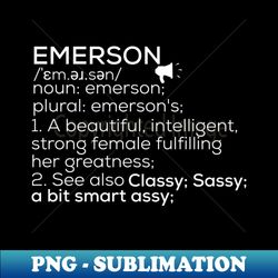 emerson name emerson definition emerson female name emerson meaning - stylish sublimation digital download - spice up your sublimation projects