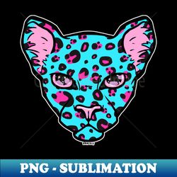 pink and blue leopard - png transparent sublimation file - spice up your sublimation projects