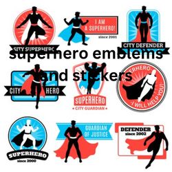 superhero emblems and stickers t-shirt svg design, cap svg design , svg sticker