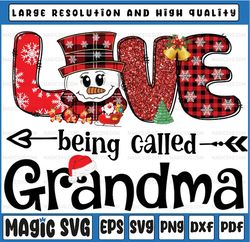 love being a grandma snowman christmas 2022 png, snowman christmas png, christmas grandma png, christmas grandma buffalo