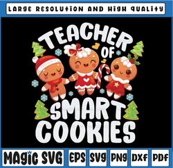 christmas teacher cute gingerbread cookies png, teacher christmas png, funny teacher christmas png, xmas saying png, ins