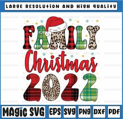 family christmas 2022 matching squad santa elf funny png, family christmas png buffalo plaid, merry christmas, family ch