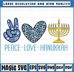 peace love hanukkah leopard hanukkah menorah jewish png,merry christmas hanukkah menorah jewish png digital download
