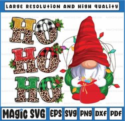 h-o h-o h-o christmas gnome cute x-mas family matching png, merry christmas gnomes light png,sublimation design,digital