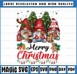 cute gnomes merry christmas light family gnome xmas matching png, christmas gnomes png, winter gnomes png, digital downl