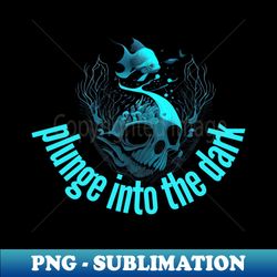 Skull at the bottom of the sea - Stylish Sublimation Digital Download - Perfect for Personalization