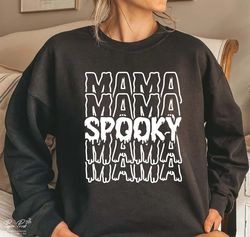 spooky mama svg, spooky mom svg, halloween shirt gift for mom, spooky svg, halloween mama svg, mom life svg, png dxf cut