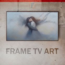 samsung frame tv art digital download, frame tv art avant-garde, frame tv art modern, frame tv art two people hug