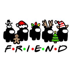 among us christmas friend svg, christmas svg, xmas svg