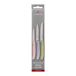 Victorinox Swiss Classic Paring Knife Set, 3-Pack, Trend Colors, 6.7116.34L3