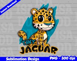 jaguars png, football mascot, tiny jaguar t-shirt design png for sublimation, tiny sport mascot design