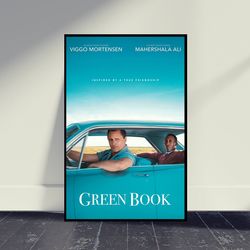 green book movie canvas movie print, wall art, room decor, home decor, art canvas for gift, living room decor