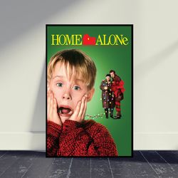 home alone movie canvas movie print, wall art, room decor, home decor, art canvas for gift, living room decor