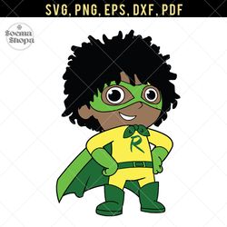 ryan play world afro hero svg, png, pdf, dxf cutting, printable, compatible with cricut and cutting machine