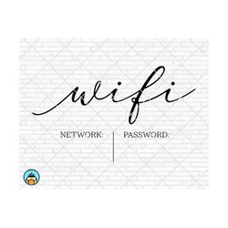 Wifi Password Svg, Wifi Svg, Wifi Password sign svg, Welcome Svg, Home Decor Svg, Be Our Guest Svg, Sign Making Cricut Silhouette Png