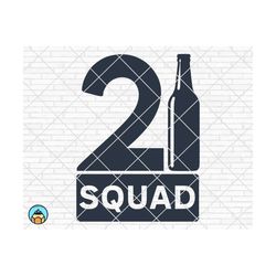 21st Birthday SVG, 21 Squad Shirts SVG, Birthday Crew SVG, Birthday Princess Svg, Cut File for Cricut and Silhouette, Birthday Girl Svg