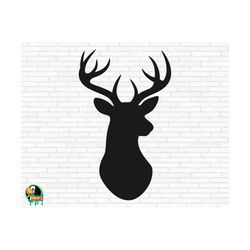 Deer Head SVG, Buck Head Svg, Deer Hunting Svg, Buck Svg, Deer Svg, Hunting Svg, Deer Antlers Svg, Cut Files, Cricut, Png, Svg