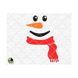 Snowman In A Scarf svg, Winter svg, Christmas Snowman svg, Snowman png, Christmas Quotes svg, Clipart, Cut File, Cricut, Silhouette