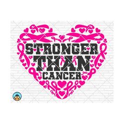 stronger than cancer svg, breast cancer svg, cancer awareness svg, cancer survivor svg, cancer ribbon svg, cricut, silhouette, png