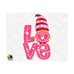 love gnome svg, valentine's day svg, gnome valentine svg, love svg, gnomes svg, valentine shirt design, png, dxf, cricut, silhouette