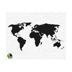 world map svg, world svg, travel svg, global map svg, world map vector, continents shape svg, world map cut files, cricut, png, svg