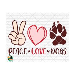 peace love dogs svg, dog lovers svg, peace love dogs cut files, cricut, silhouette, png, svg, eps, dxf