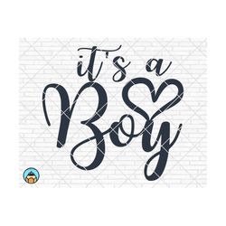 it's a boy svg, cake topper png, birthday svg, baby boy svg, baby shower svg, gender reveal svg, team blue svg cricut, silhouette, cut file