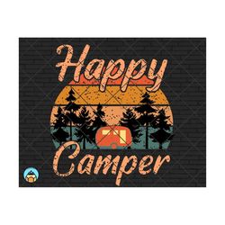happy camper svg | cut file | printable vector clip art | adventure cut file | saying quote