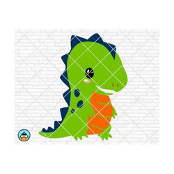 cute t-rex dinosaur svg, baby dinosaur svg, t-rex cut file, dinosaur svg, dino clipart, dino fossil birthday party, trex svg, cute dinosaur