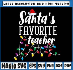 san-ta favorite teacher christmas lights san-ta svg xmas,silhouette cricut svg vin-yl cut file winter holiday certified