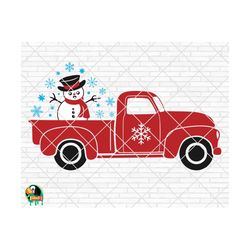 snowman truck svg, hello winter svg, snow svg, merry christmas svg, winter quote, winter decor svg, cut file, cricut, silhouette, png