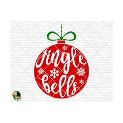 jingle bells bauble svg, christmas tree bauble svg, merry christmas svg, winter svg, christmas decor svg, cut file, cricut, silhouette, png