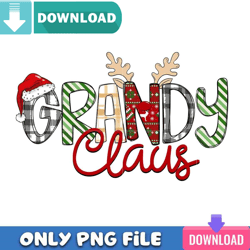 grandy claus png perfect sublimation design download