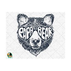 papa bear svg, papa bear with sunglasses, papa svg, father bear svg, papa bear cut file, papa bear, papa, dad bear, cricut, silhouette