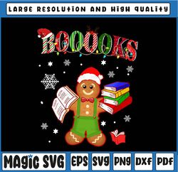 christmas gin.ger-bread books librarian reader reading teacher png, librarian reader reading teacher, png sublimation fi