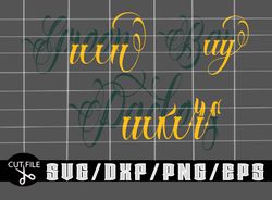 green bay packers script-layered digital downloads for cricut, silhouette etc.. svg| eps| dxf| png| files