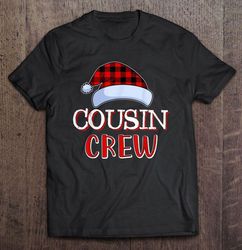 cousin crew plaid santa hat christmas2 gift tshirt