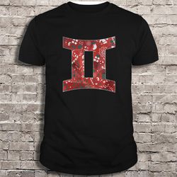 cute gemini christmas design tee shirt